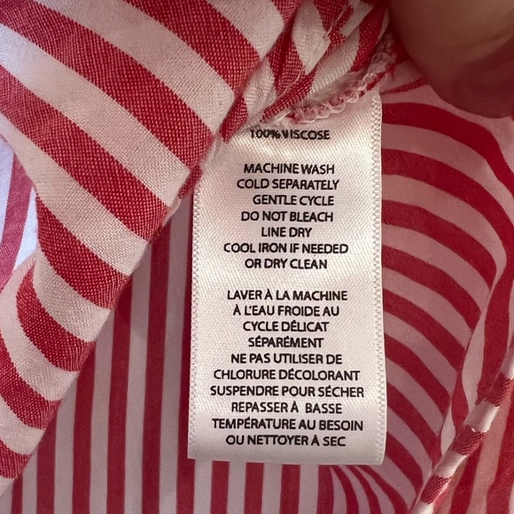 Red Striped Button Down - Picture 4 of 5